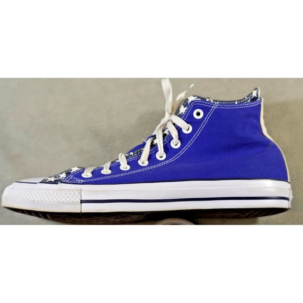 NEW Converse Chuck Taylor All Star Double Upper High Top Blue Stars Sz 13 - Picture 3 of 11